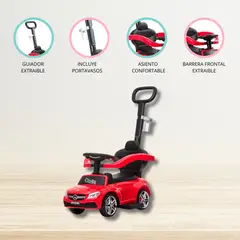 MERCEDES BENZ - Correpasillo empujador 3 en 1 «BUGGY» Red