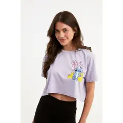 DISNEY CLASICOS - Crop Top Stitch Mujer