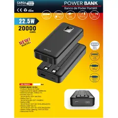 OPALUX - Power Bank 20000mAh Carga Rápida 225W