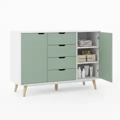 GENERICO - Comoda Infantil con Colgador de ropa Yesy color Agave