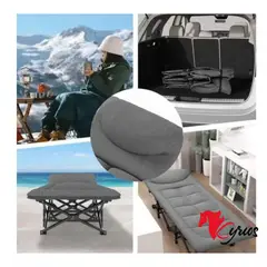 NO LOGO - CAMA PLEGABLE DE CAMPING PORTATIL CON ACERO REFORZADO