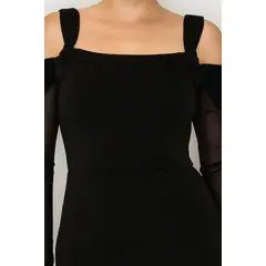 GENERICO - Vestido Largo Elegante con Mangas