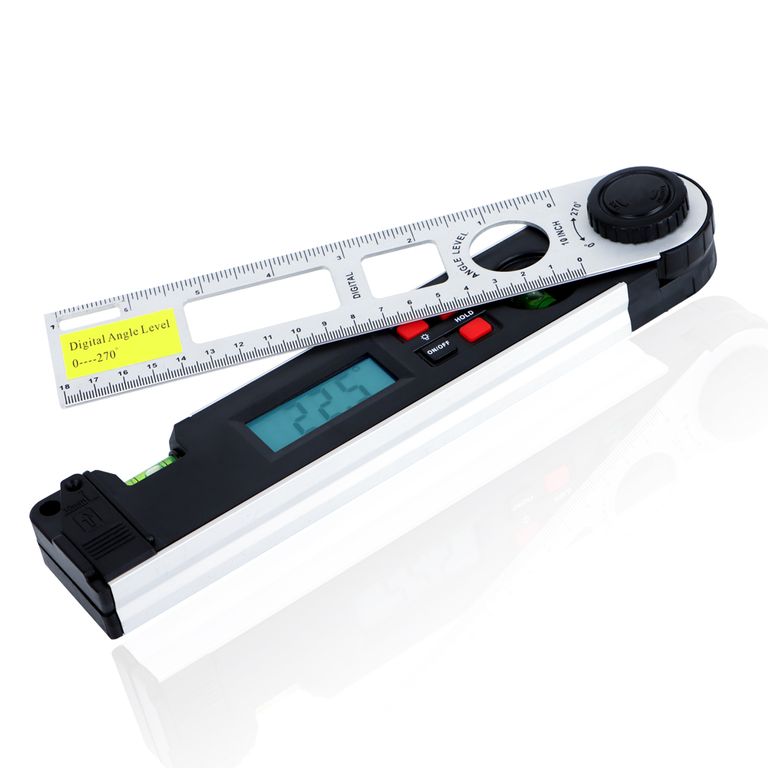 Regla de Angulo Digital Goniometro 18cm Pantalla Led