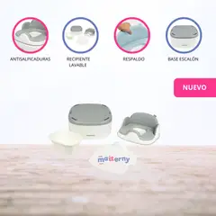 CARESTINO - Bacín 3 en 1 para Niños «IGUAZU» Gris