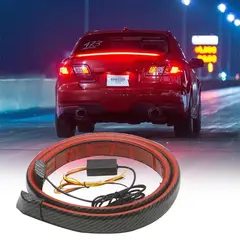 GENERICO - SPOILER LED DE AUTO DE 120 CM CON LUZ MULTIFUNCIONAL