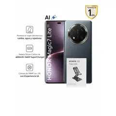 HONOR - MAGIC 7 LITE 5G NEGRO 8RAM 256GB REGISTRADO + PHONE HOLDER