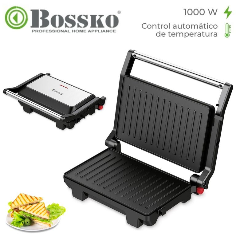 Mini Parrilla BK-435GP Antiadherente 1000w Negro