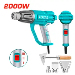 TOTAL - Pistola de Calor Graduable 2000W con Accesorios