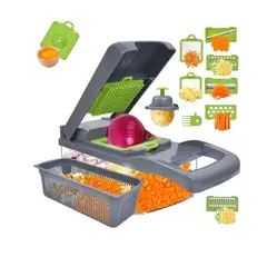 OEM - PICADOR DE 14 PIEZAS ALIMENTOS VERDURAS Y FRUTAS