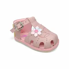 GENERICO - Sandalia Pibe Clásico semi-ortopédico Flor para niña bebé