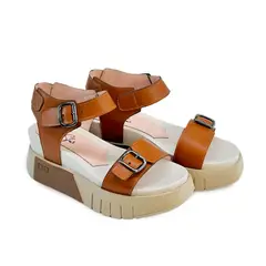 BASHIRA - Sandalias para dama BRUNELA CARAMELO