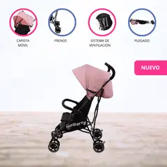 CARESTINO - Coche Bastón para Bebés «FLY V2» Pink