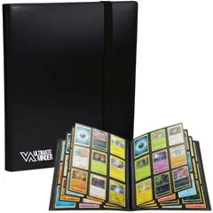 GENERICO - Album para Cartas Pokemon TCG y Magic para 360 cards Negro - Binder Ultimate