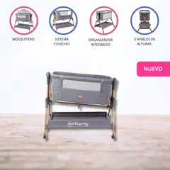 CARESTINO - Cuna Colecho para Bebé «MURCIA» Gris Lobo