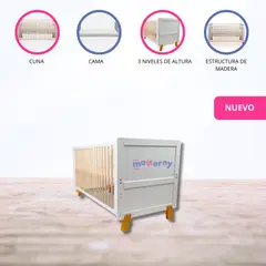 CARESTINO - Cuna Cama de Madera «Vigo» White