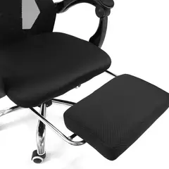 KUZLER - Silla de Oficina Negra TOVA-101N Ergonómica con Reposapiés