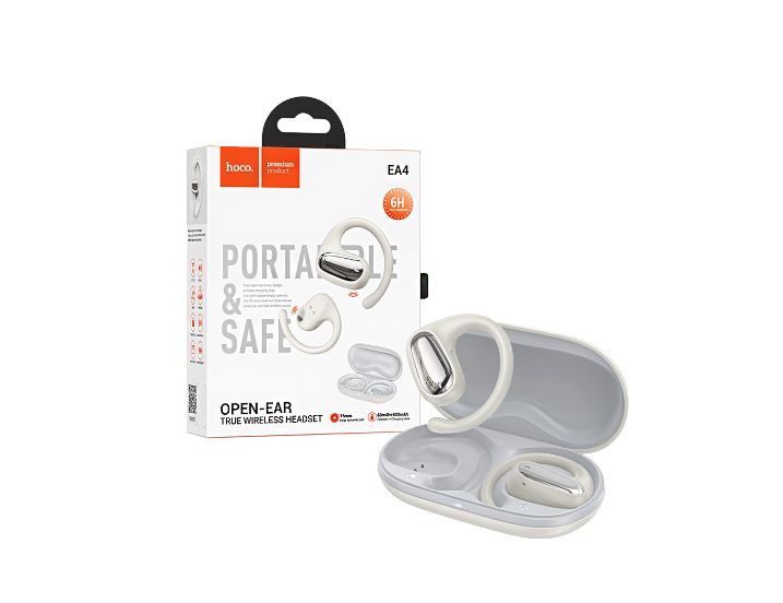 Audifono Bluetooth EA4 Open Ear 6h Milky White