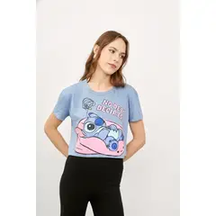 DISNEY CLASICOS - Crop Top Stitch Mujer