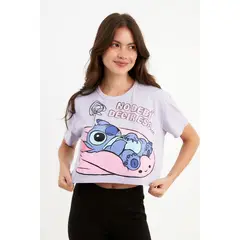 DISNEY CLASICOS - Crop Top Stitch Mujer
