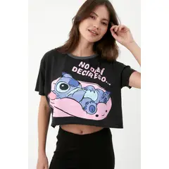 DISNEY CLASICOS - Crop Top Stitch Mujer