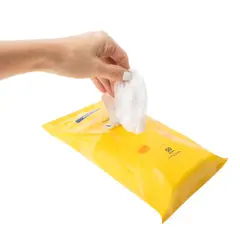 GENERICO - TOALLITAS HÚMEDAS ANTIBACTERIALES CON VITAMINA E PARA PERROS - 50 TOALLITAS