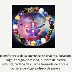 GENERICO - Pulsera con piedras naturales ojo de tigre y citrino