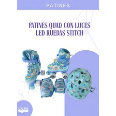 GENERICO - PATINES C/LUCES 4 RUEDAS MODELO STITCH S (30-34)