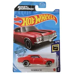 GENERICO - Auto a escala - Hot Wheels - Rápidos y furiosos - 70 Chevelle SS Rojo - FAST AND FURIOUS