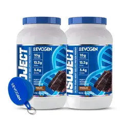 EVOGEN - PACK X 02 - Isoject 28 Serv Proteina Isolatada - Chocolate + Embudo