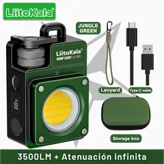 LIITOKALA - Linterna LED Recargable 3500 Lúmenes para Camping Emergencia y Trabajo