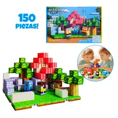 KIDS - Set Bloques Magnéticos Pixelados de 150 Piezas para Niños – Mechanical Cat