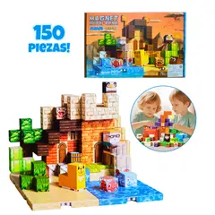 KIDS - Set Bloques Magnéticos Pixelados de 150 Piezas para Niños – Oceans Desert