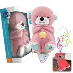 OEM - NUTRIA SENSORIAL MUSICAL CON LUZ QUE RESPIRA ROSADO