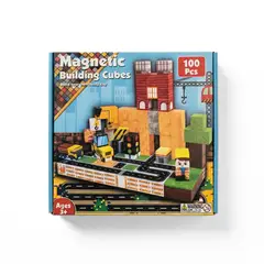 GENERICO - Bloques Magnéticos Minecraft Construcción Urbana Educativa 100 Pcs