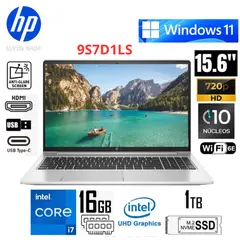 HP - Laptop 250 G10 Intel Core i7-355U, Ram 16GB, SSD 1TB, 15.6 LED HD, WIN 11 PRO