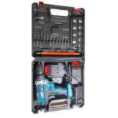 GENERICO - Taladro con Percutor Doble Bateria de 120V