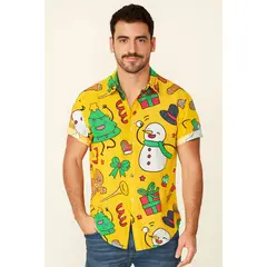 GENERICO - Camisas navideñas para Hombre