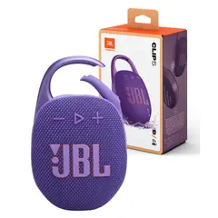 JBL - CLIP 5 Parlante Morado Portatil Acuatico IP67 Extra Bass