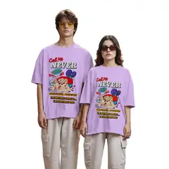 GENERICO - POLO OVERSIZE UNISEX MANGA CORTA CALL ME NEVER