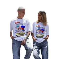 GENERICO - POLO OVERSIZE UNISEX MANGA CORTA CALL ME NEVER