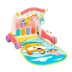 BUYPAL - Andador y Mini Gimnasio 2 en 1 con Piano y Juguetes