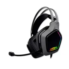 ANTRYX - AUDÍFONOS GAMER OVER EAR CON MICRÓFONO USB PN ENIGMA SE GRAY