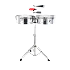 LP - Timbales Matador Cromado con Cencerro + JamBlock + Cha Cha Genérico