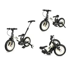 GENERICO - Bicicleta Balance Plegable 4 En1 Con Guía Crema