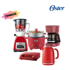 OSTER - Super combo Licuadora + Hervidor + Arrocera + Sandwichera y Cafetera