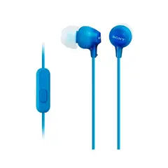 SONY - AUDÍFONOS IN EAR CON MICRÓFONO JACK 35 MM AZUL PN MDR-EX15AP