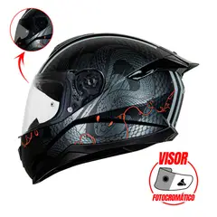 LS2 - CASCO INTEGRAL FF802 FLASH II SERPENT VISOR PHOTOCROMATICO ®