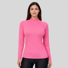 AQUA&MODA - LICRA CON PROTECCION UV AQUAMODA LAMMCSL MUJER CON CIERRE CORAL NEON SIN LOGO