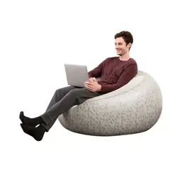 BESTWAY - Silla Inflable Inflate A Chair 112 x 112 x 66 cm Gris