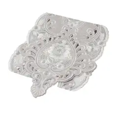 PANORAMA HOGAR - CAMINO 114CM RECTANGULAR POLIESTER BORDADO BLANCO